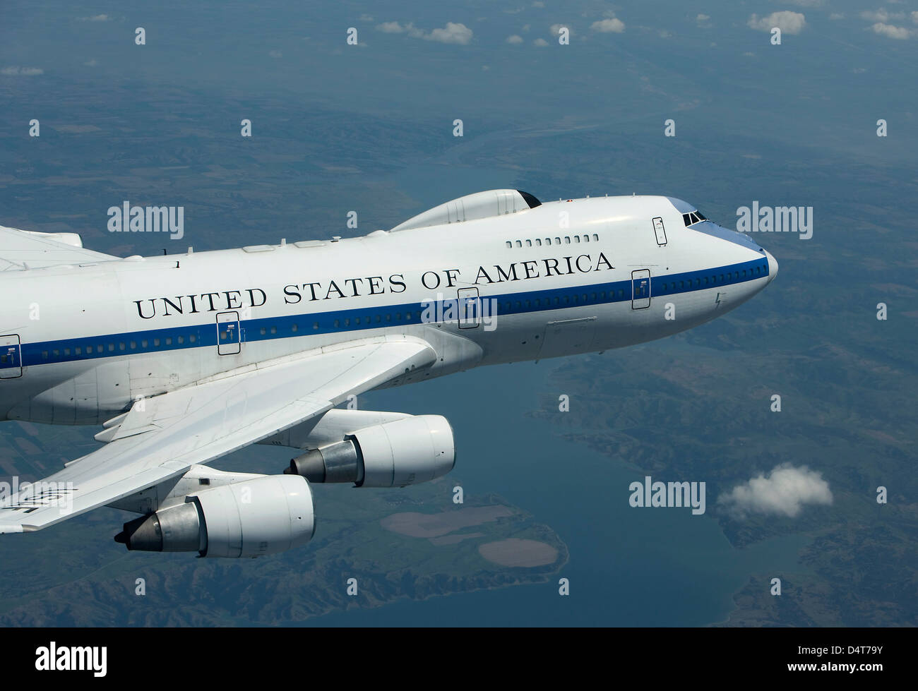 An E-4B National Airborne Operations Center aircraft. Stock Photo