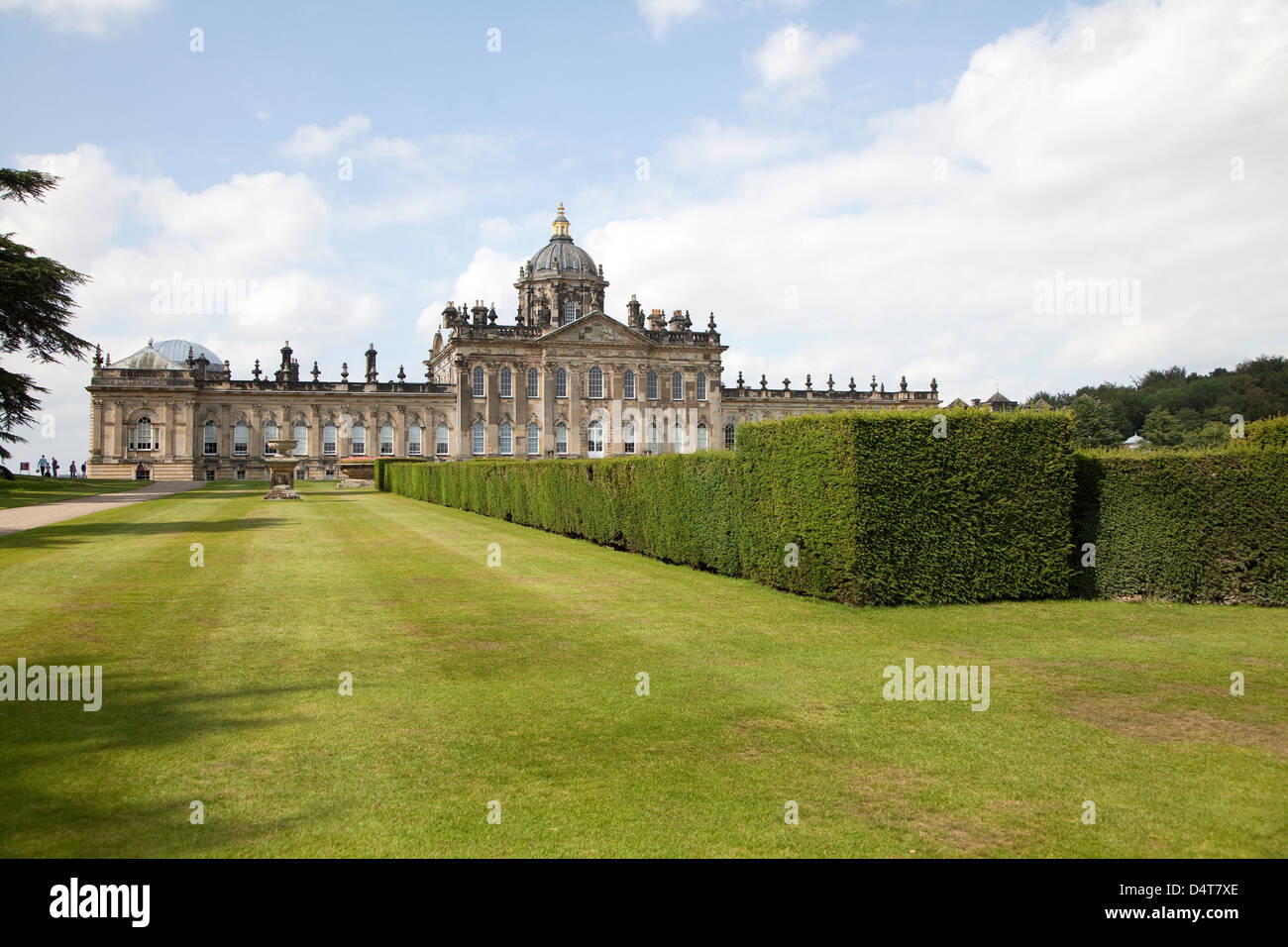 Coneysthorpe, Great Britain, green area in front of Castle Howard Stock Photo