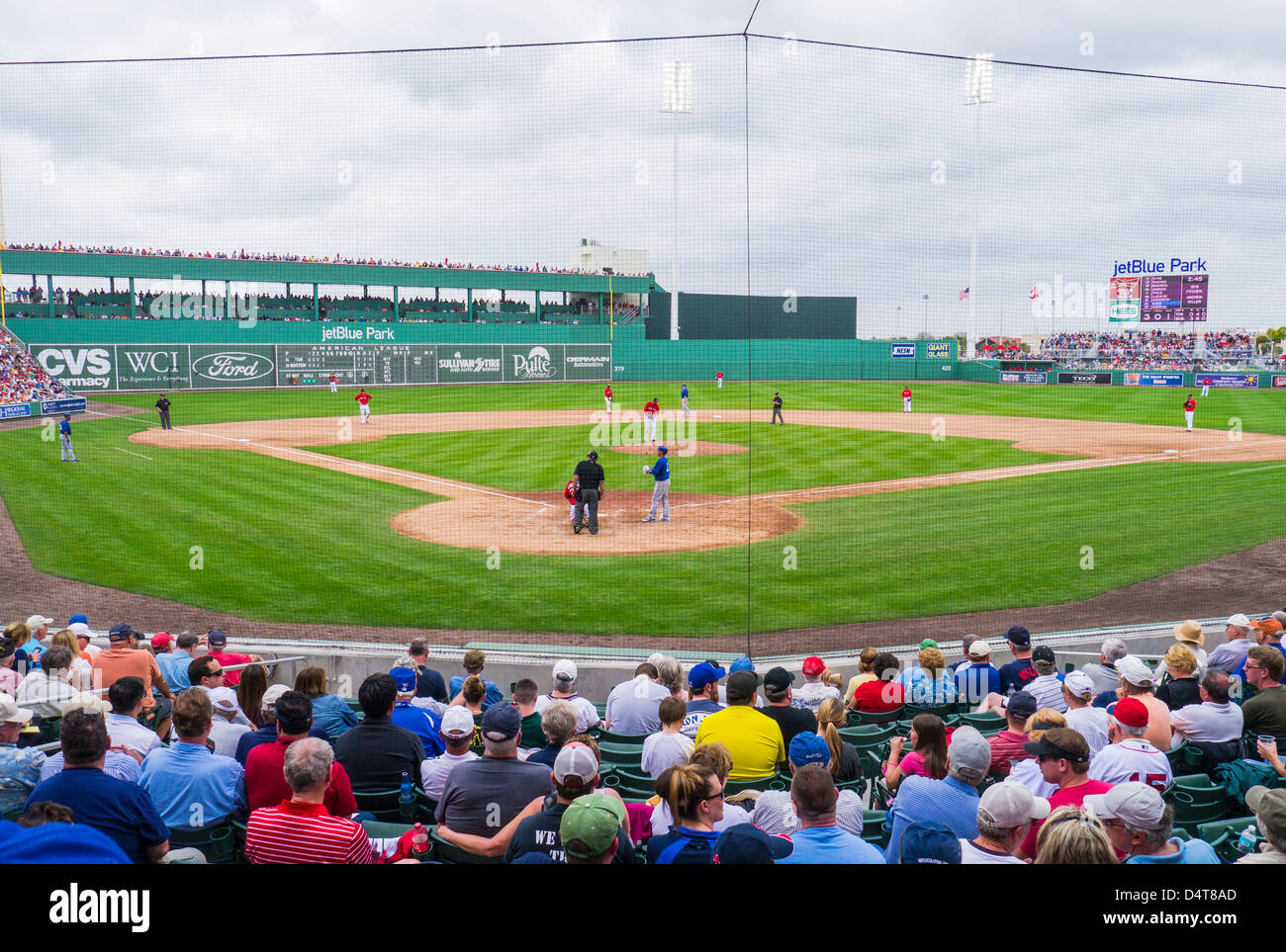 JetBlue Park at Fenway South ballpark home of Boston Red Sox spring training baseball games in Fort Myers Florida Stock Photo