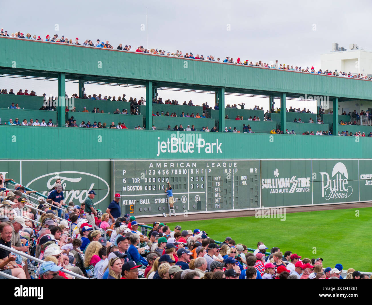 JetBlue Park at Fenway South ballpark home of Boston Red Sox spring training baseball games in Fort Myers Florida Stock Photo