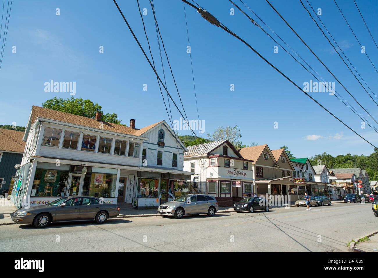 Phoenicia, Catskills, New York street view Stock Photo Alamy