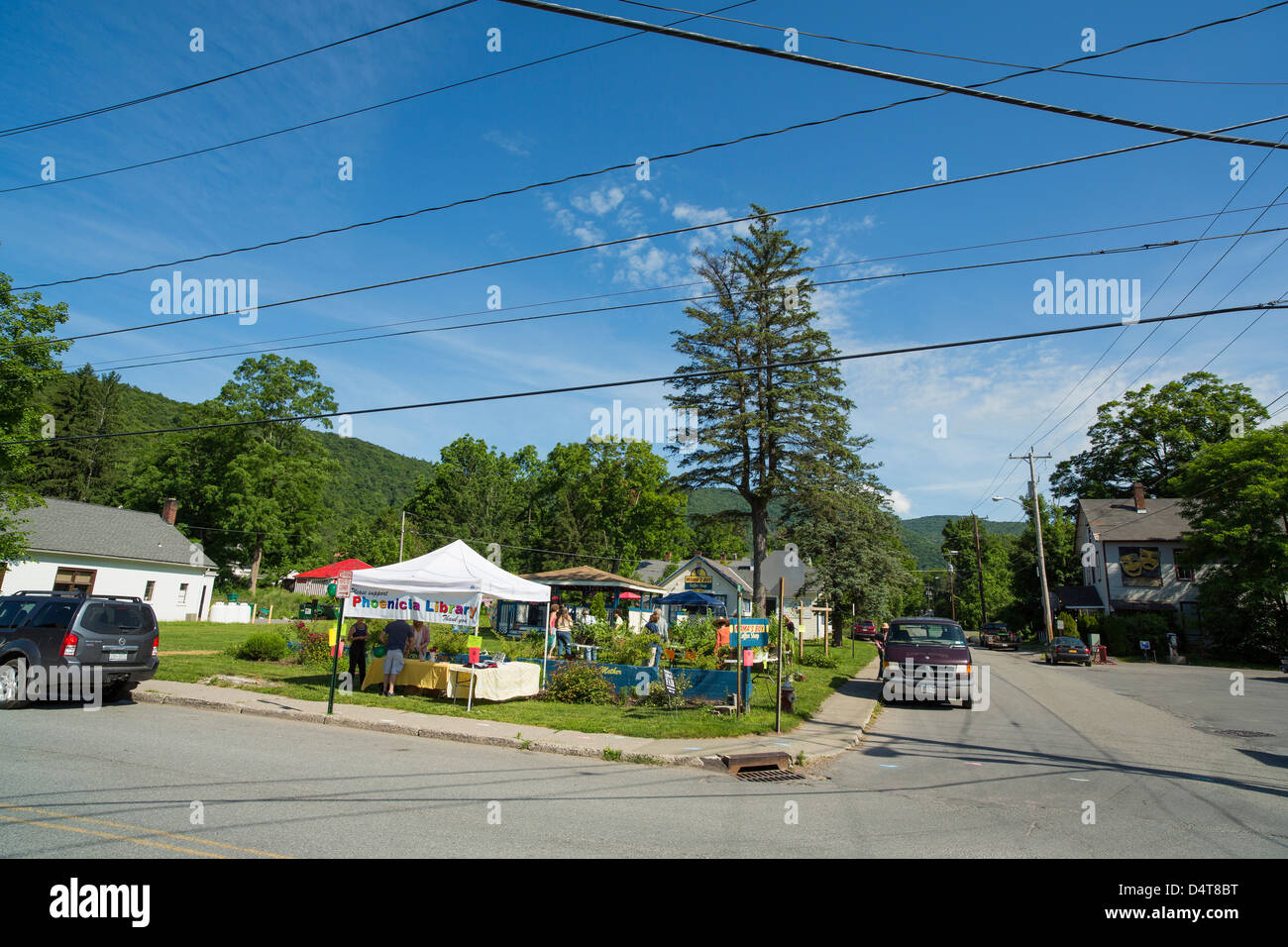 Phoenicia, Catskills, New York street view Stock Photo Alamy