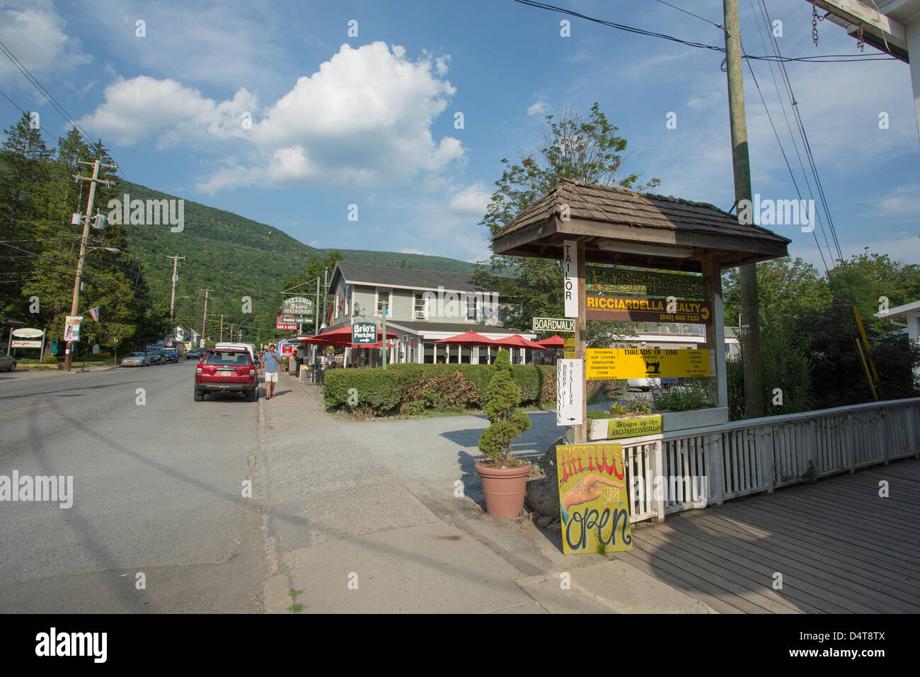 Phoenicia, Catskills, New York street view Stock Photo Alamy