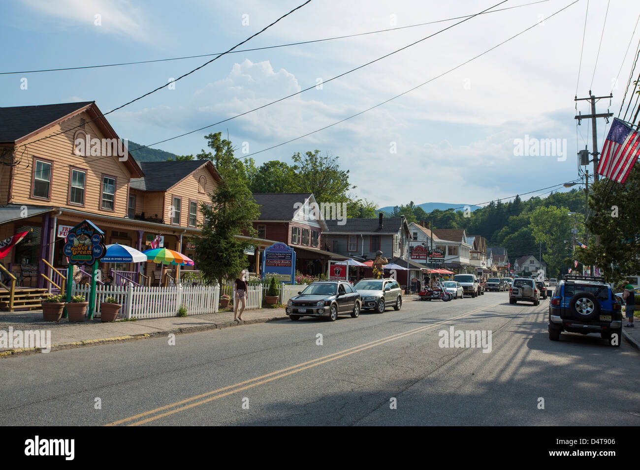 Phoenicia, Catskills, New York street view Stock Photo Alamy