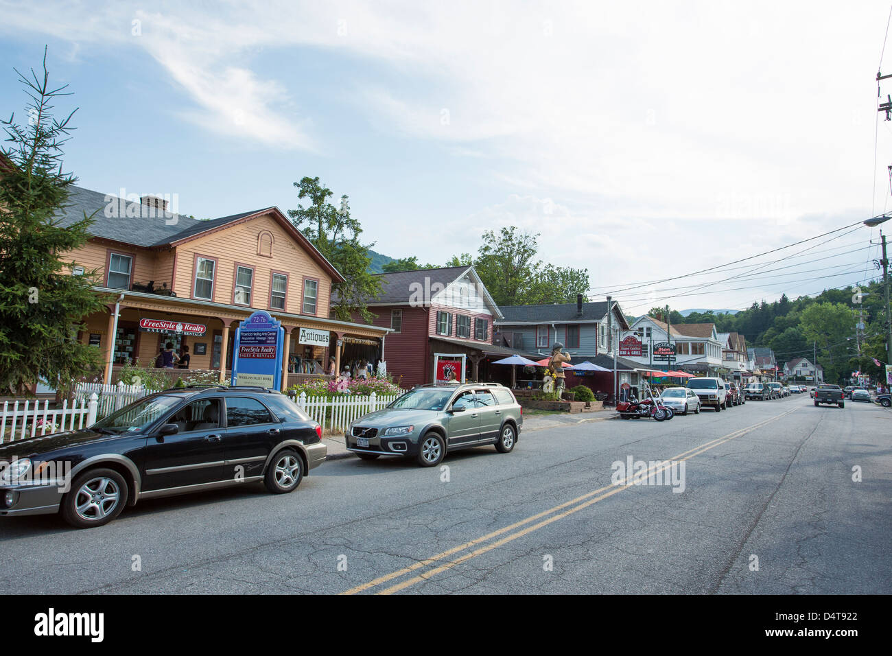 Phoenicia, Catskills, New York street view Stock Photo Alamy