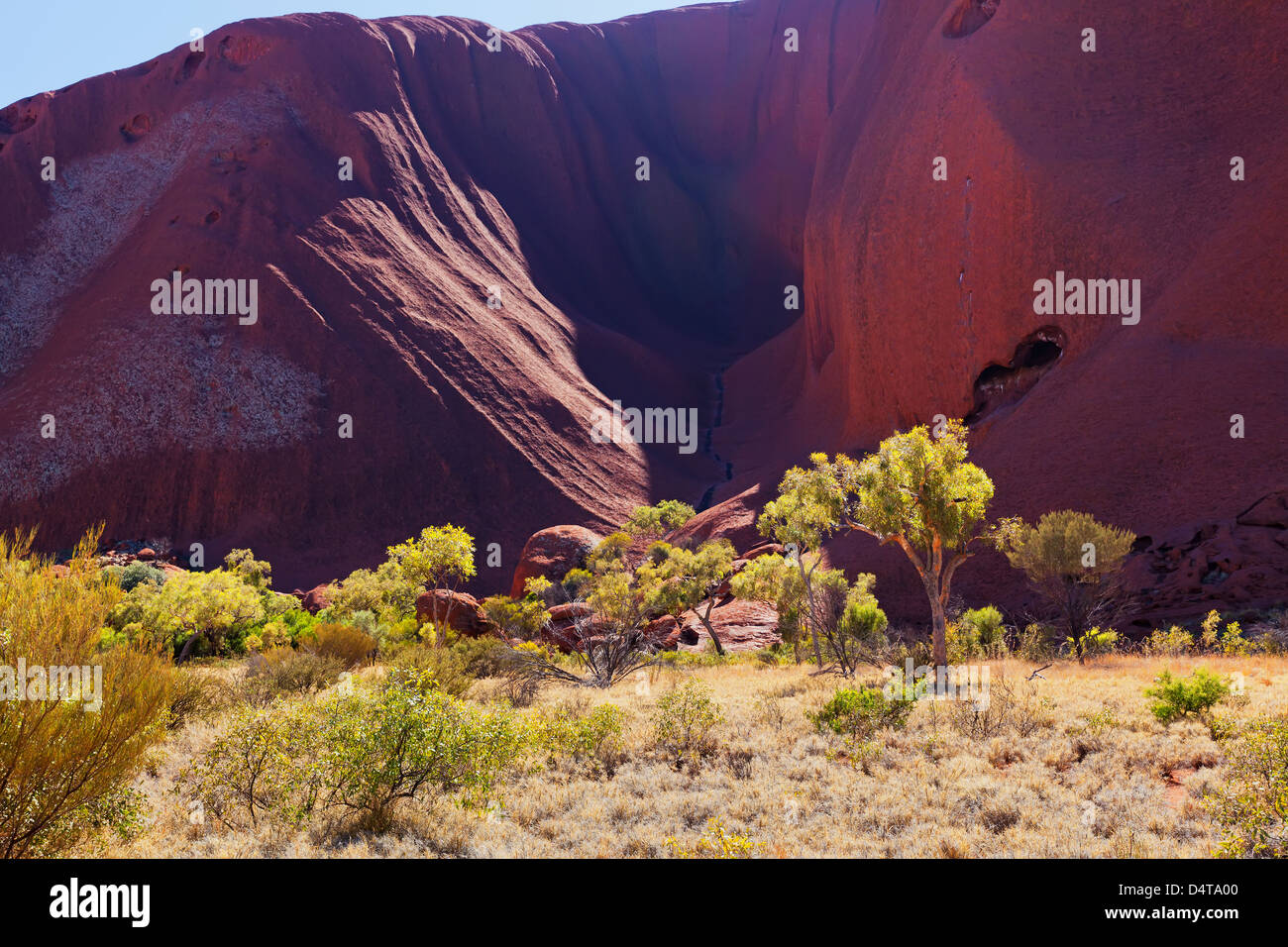 Outback central Australia Northern Territory landscape landscapes outback Ayers Rock Uluru Stock Photo