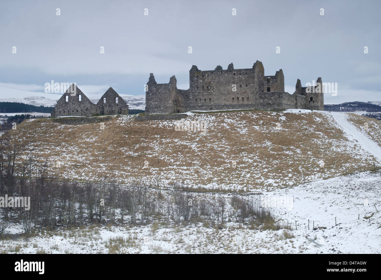 Ruins of Ruthven Barracks, Highland Region, Scotland Stock Photo - Alamy