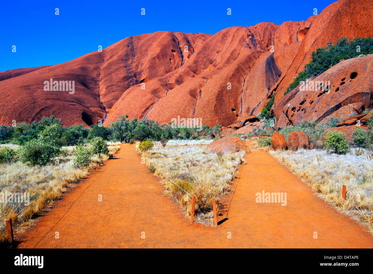 Outback central Australia Northern Territory landscape landscapes outback Ayers Rock Uluru Stock Photo