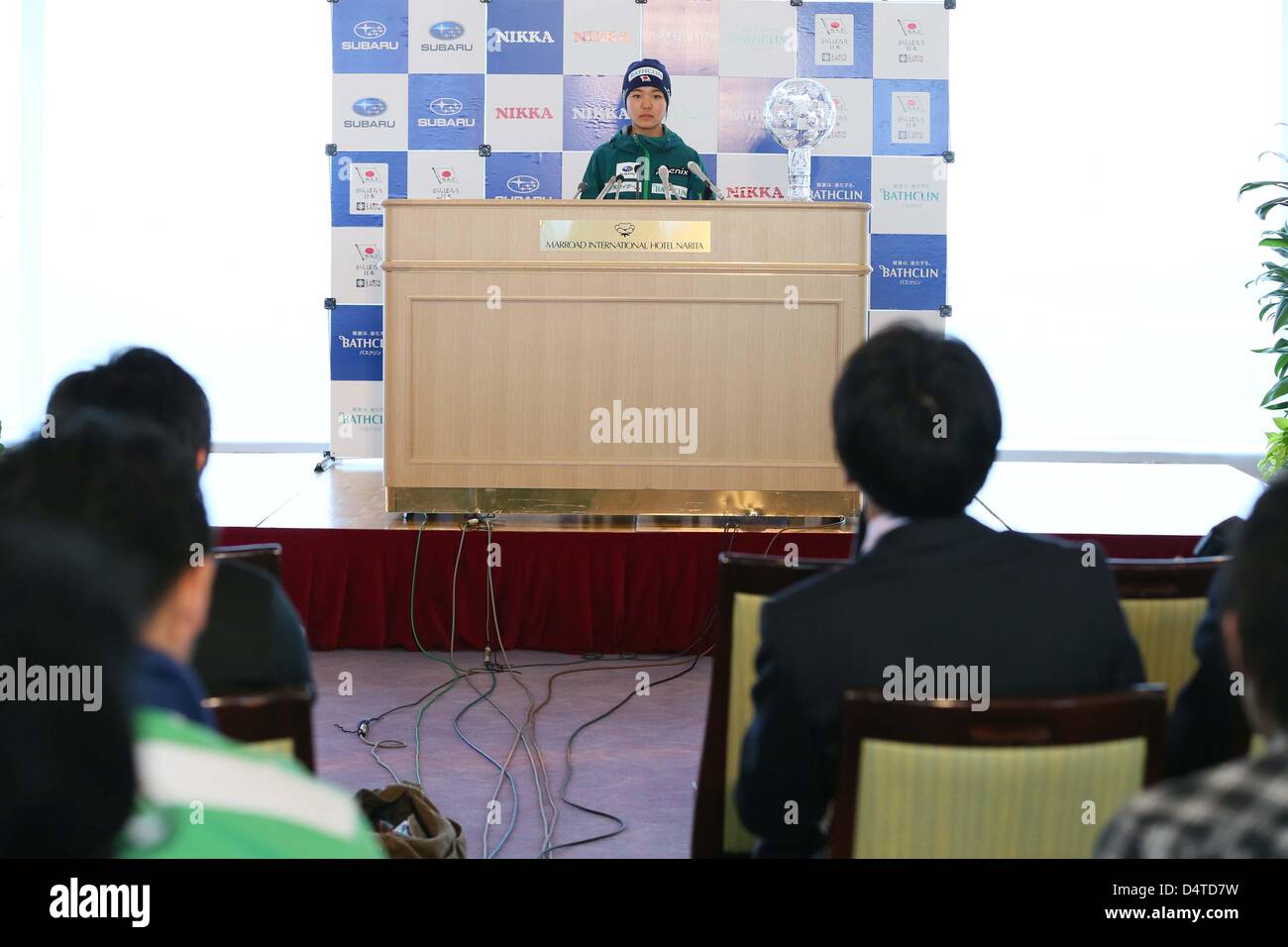 Sara Takanashi, MARCH 19, 2013 - Ski Jumping : Sara Takanashi attends a press conference in Chiba, Japan. (Photo by AFLO SPORT) Stock Photo