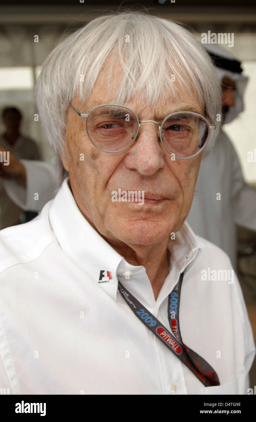 Formula 1 supremo Bernie Ecclestone pictured at Yas Marina Circuit in ...