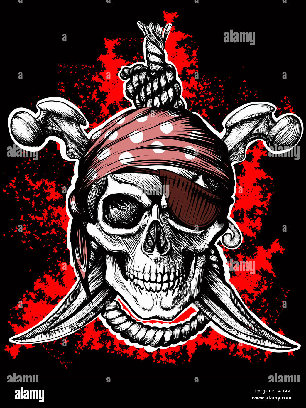 Piraten Flagge Jolly Roger 2 Bandana