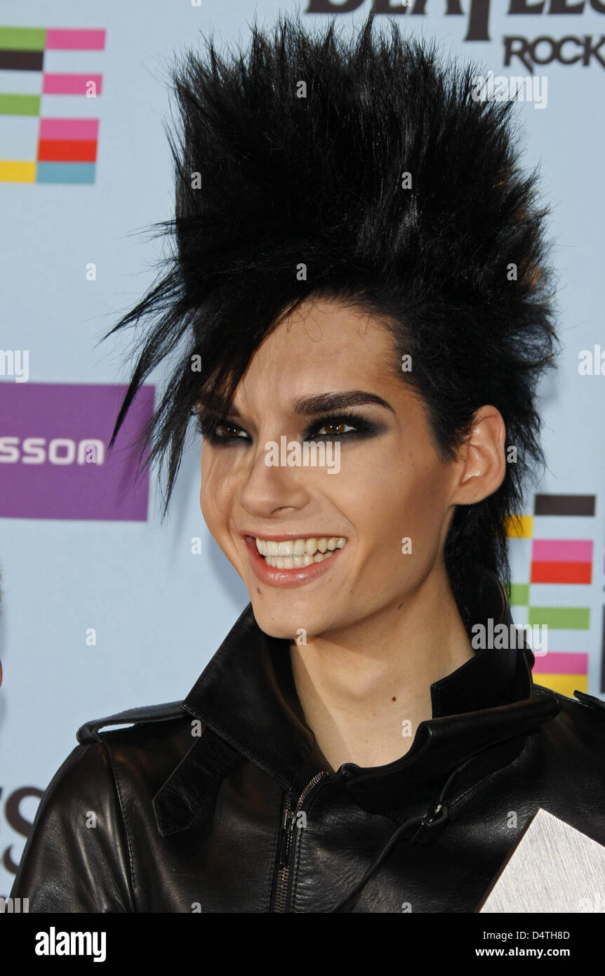 German singer Bill Kaulitz of the band ?Tokio Hotel? poses in the press ...