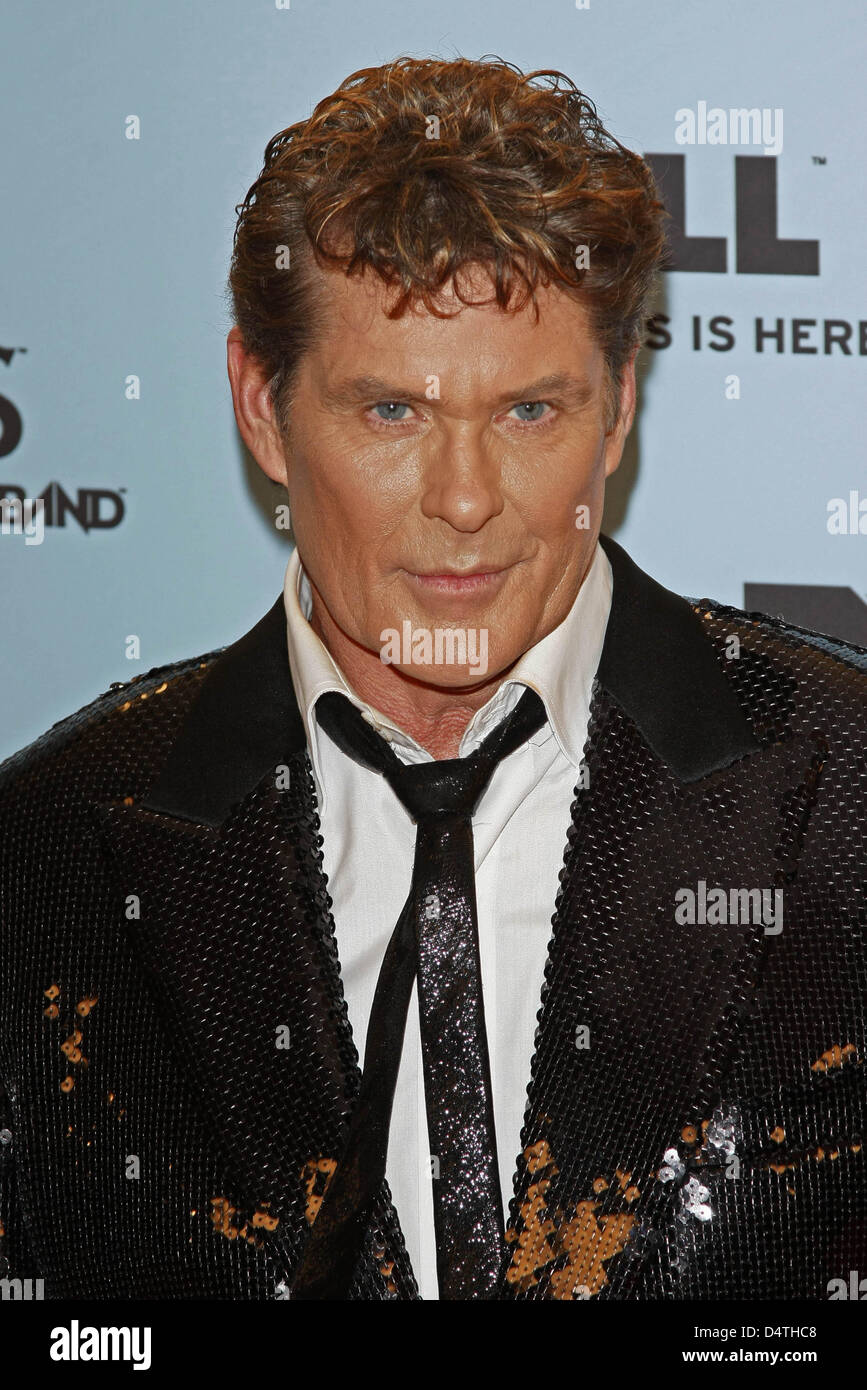 Us Actor And Singer David Hasselhoff Arrives At The Mtv Europe Music