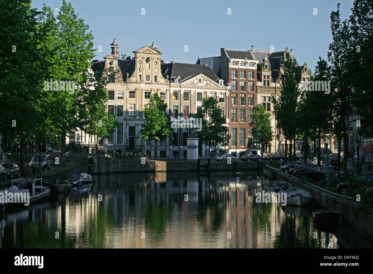 The Netherlands Holland Amsterdam Herengracht 386-388 Canal District Construction year 1665 Architecture Dutch Baroque Stock Photo