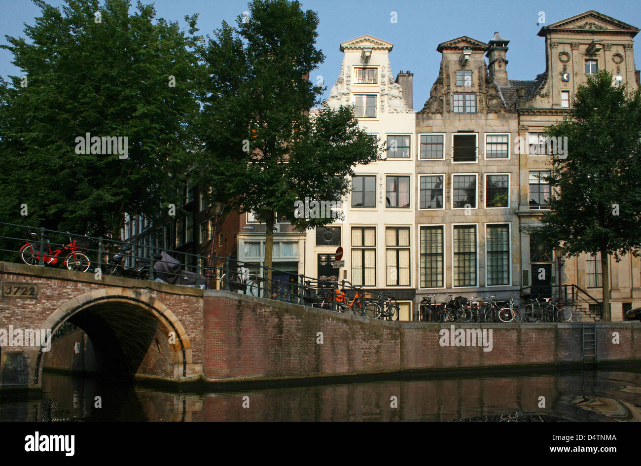 The Netherlands Holland Amsterdam Herengracht 390-392 Canal District Construction year 1665 Architecture Dutch baroque Stock Photo