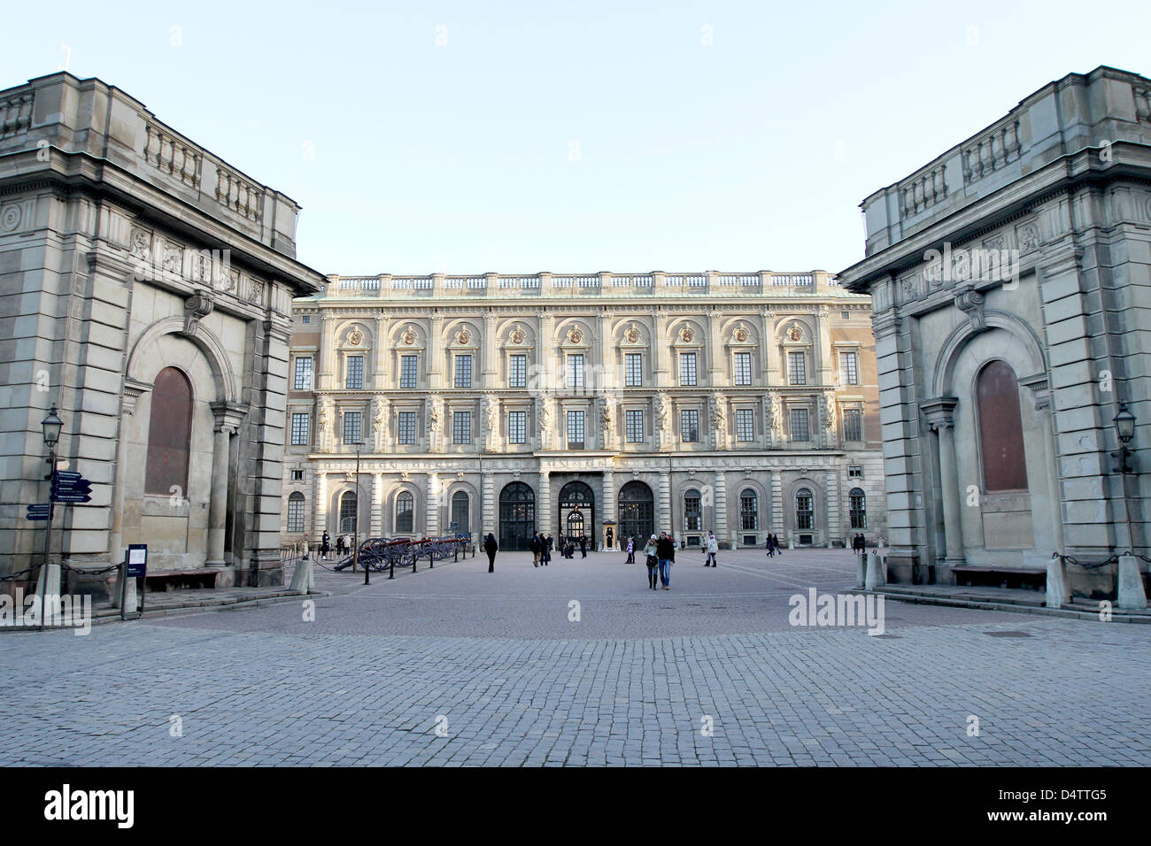 Exterior view on the Royal Palace in Stockholm, Sweden, 21 November 2009. Photo: Patrick van Katwijk Stock Photo