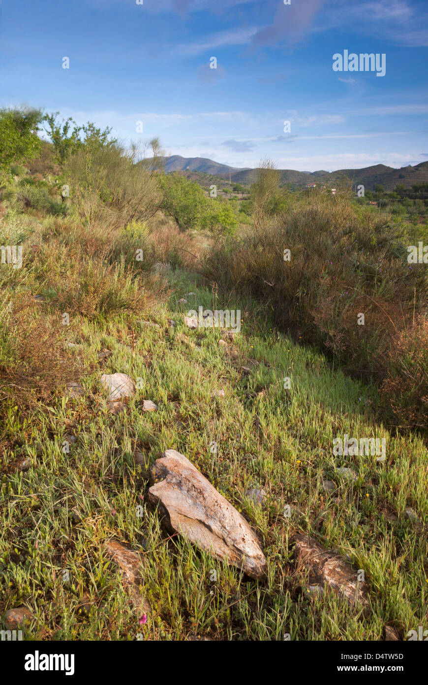 Eastern hills of Sierra de los Filibres, Spain Stock Photo
