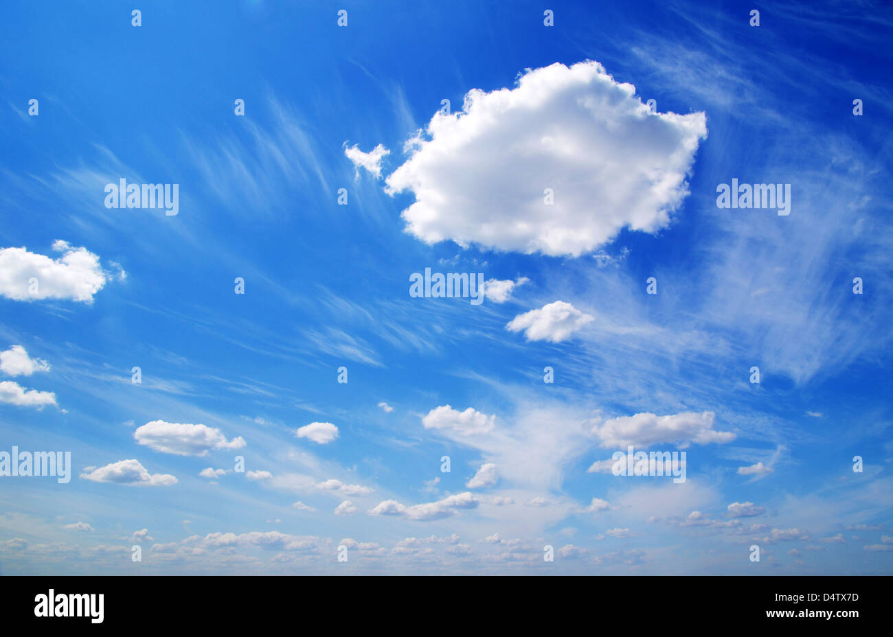 white clouds against blue sky Stock Photo - Alamy