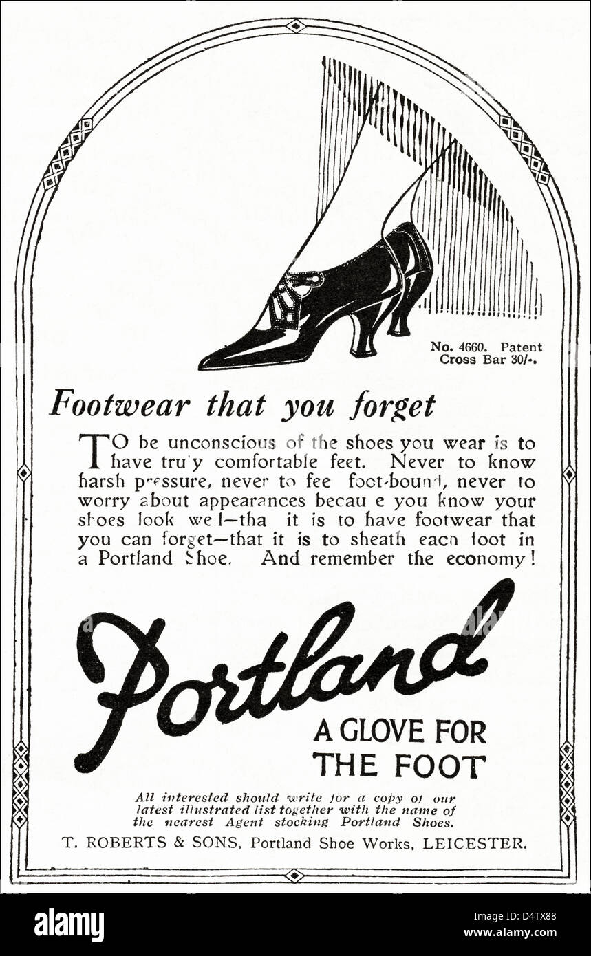 Original 1920s period vintage advertisement print from English