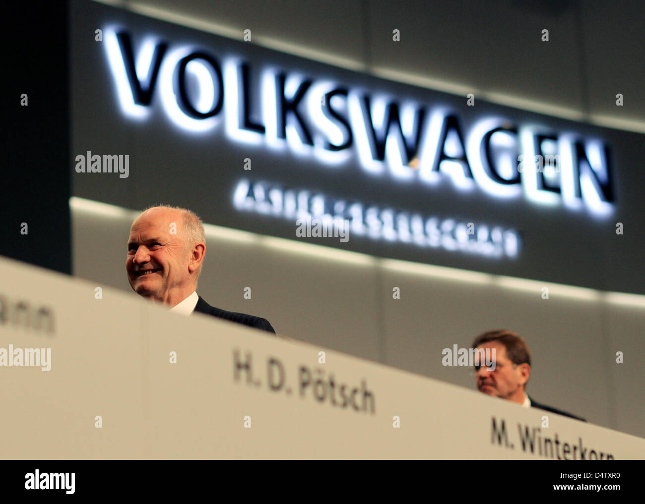 Volkswagen Chairman Ferdinand Piech R Arrives For The Extraordinary