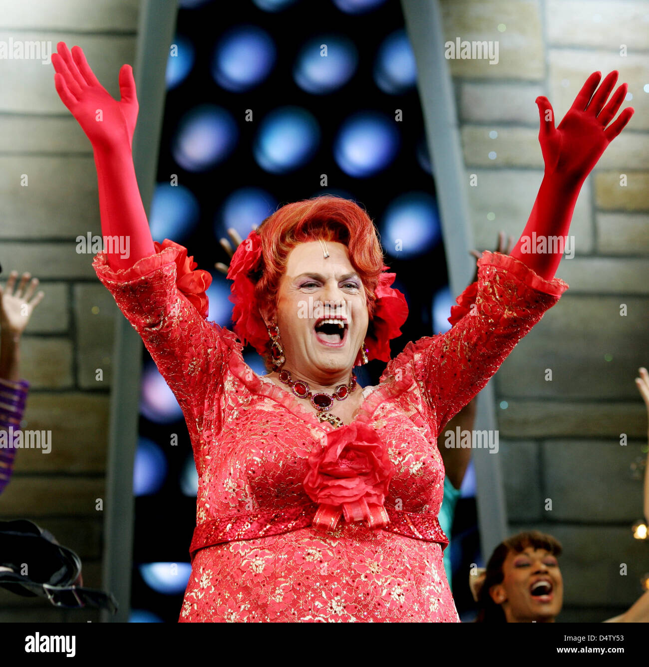 German actor Uwe Ochsenknecht as Edna Turnblad performs in the musical ...
