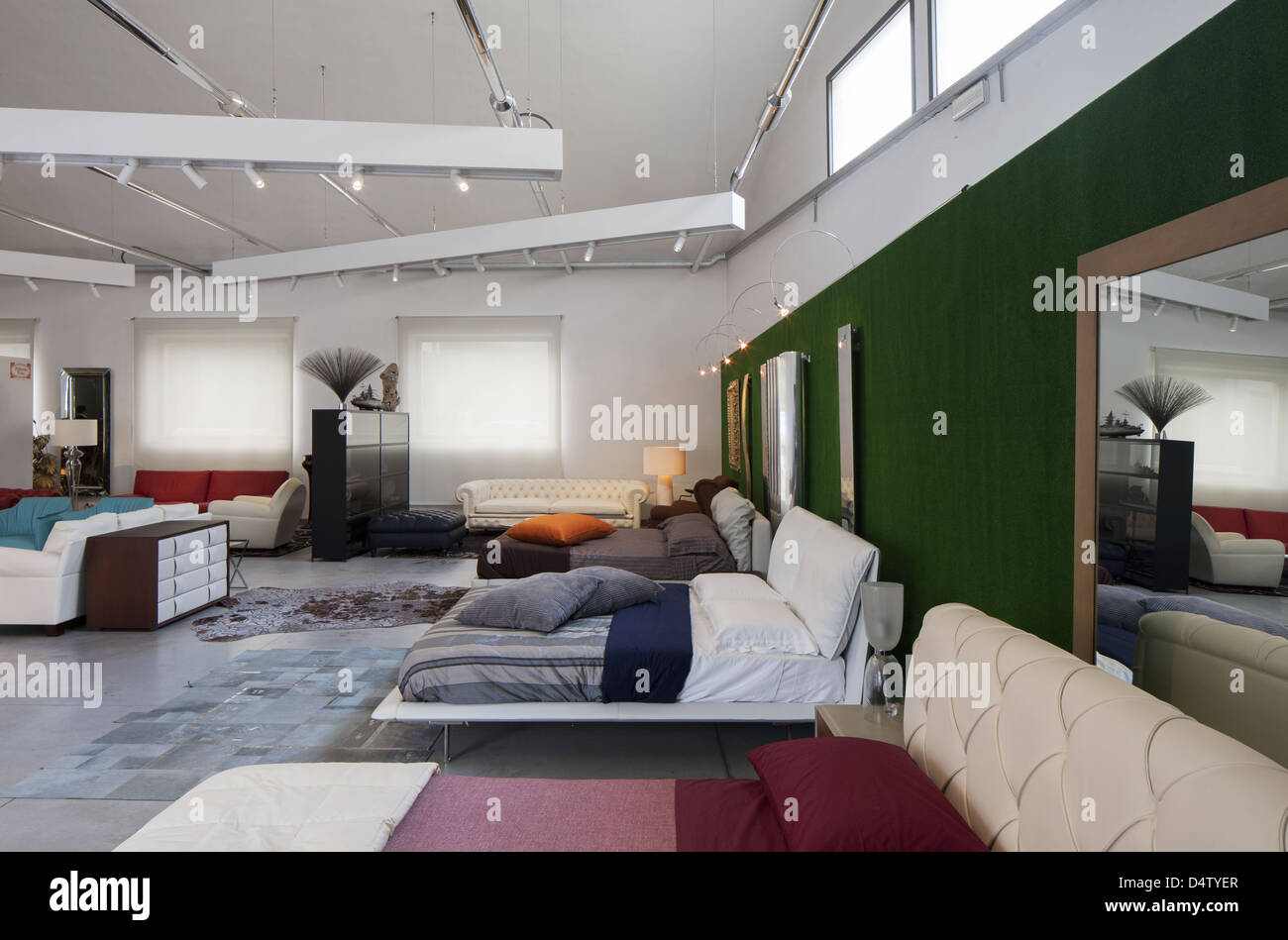 Home furnitures showroom store in Italy Stock Photo Alamy