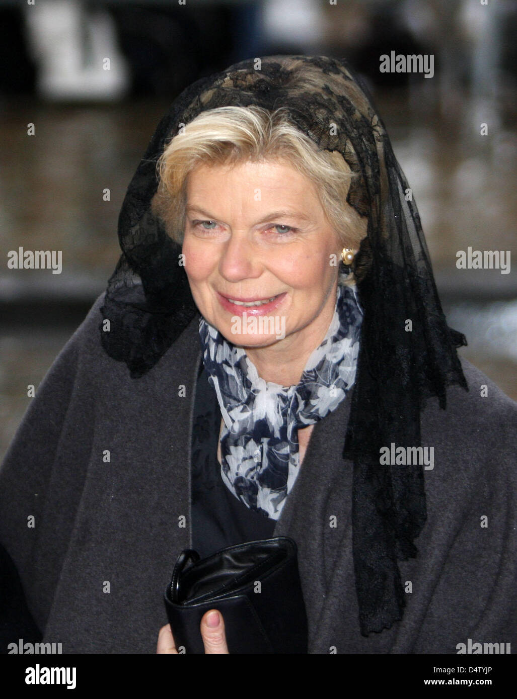 Princess Marie-Astrid of Luxembourg attends the funeral ceremony for Prince Alexandre of Belgium in Laken, Belgium, 04 December 2009. Prince Alexander died on 29 November 2009. He was the half-brother of King Albert II of Belgium. Photo: Albert Nieboer (NETHERLANDS OUT) Stock Photo