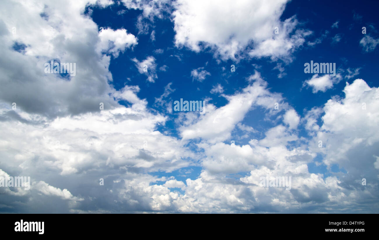 blue sky with clouds closeup Stock Photo - Alamy