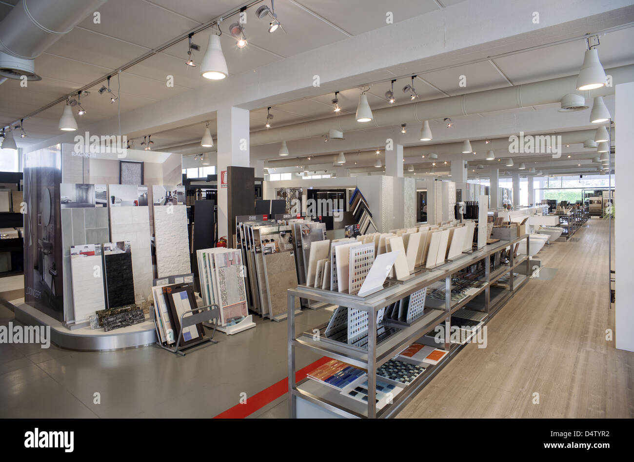 Home furnitures showroom store in Italy Stock Photo