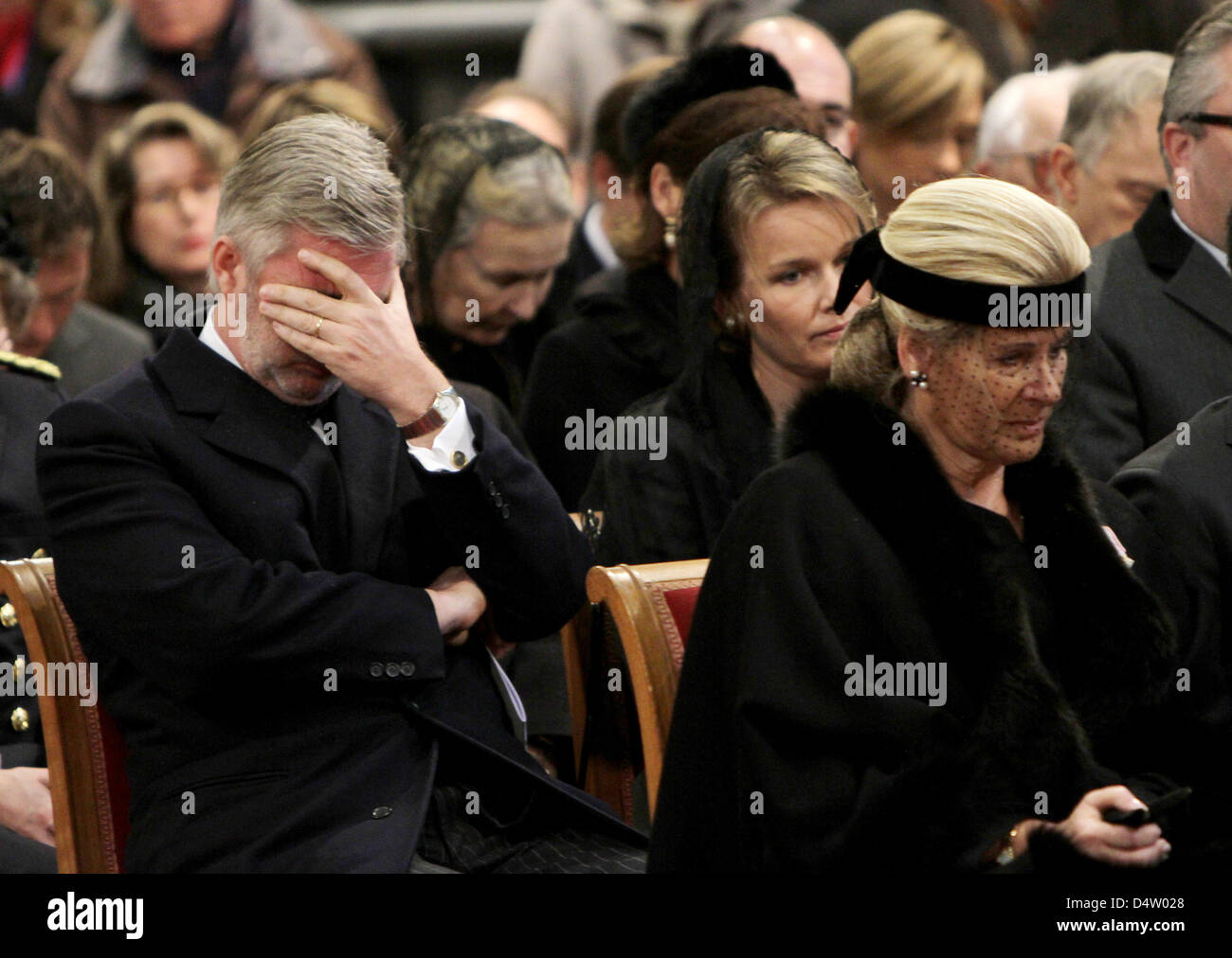 Crown Prince Philippe of Belgium (L) and Princess Lea of Belgium (R