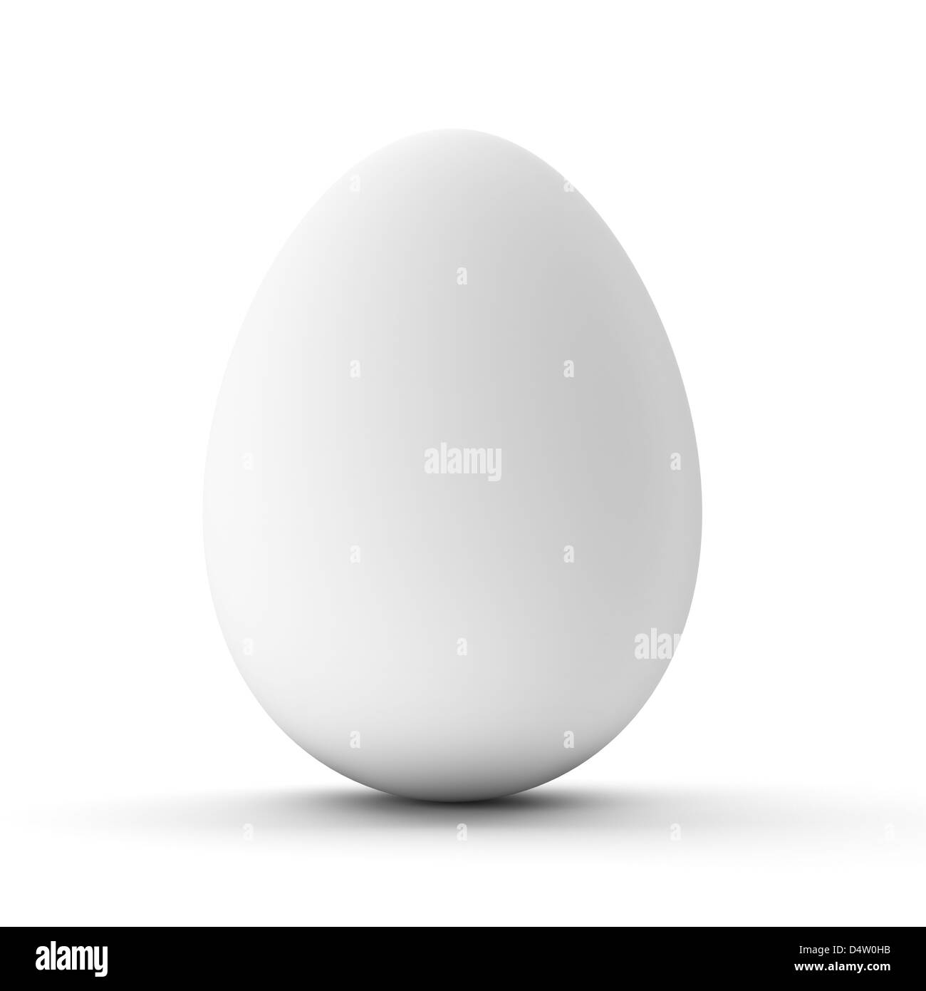 3d image of classic white egg Stock Photo Alamy