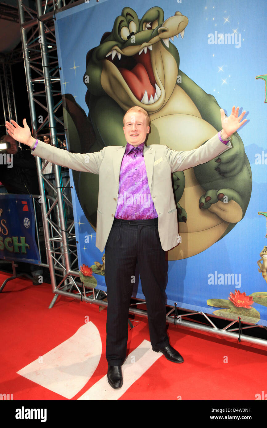 James Garfunkel, son of musician Garfunkel, arrives for the Germany premiere of the Disney film 'The Princess and the Frog' in Hamburg, Germany, 07 December 2009. The film opens in German cinemas on 10 December 2009. Photo: Bodo Marks Stock Photo