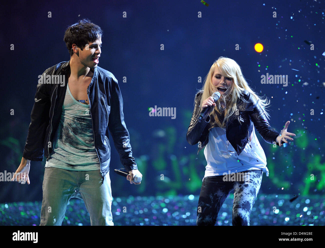 Vanessa Meisinger (R) and Leonardo 'Leo' Ritzmann (L), the winners of