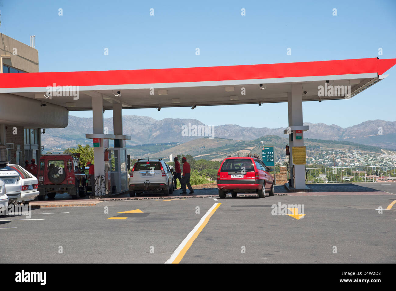 Filling Station Somerset West South Africa Hottentots Mountains Filling station somerset west south africa hottentots mountains
