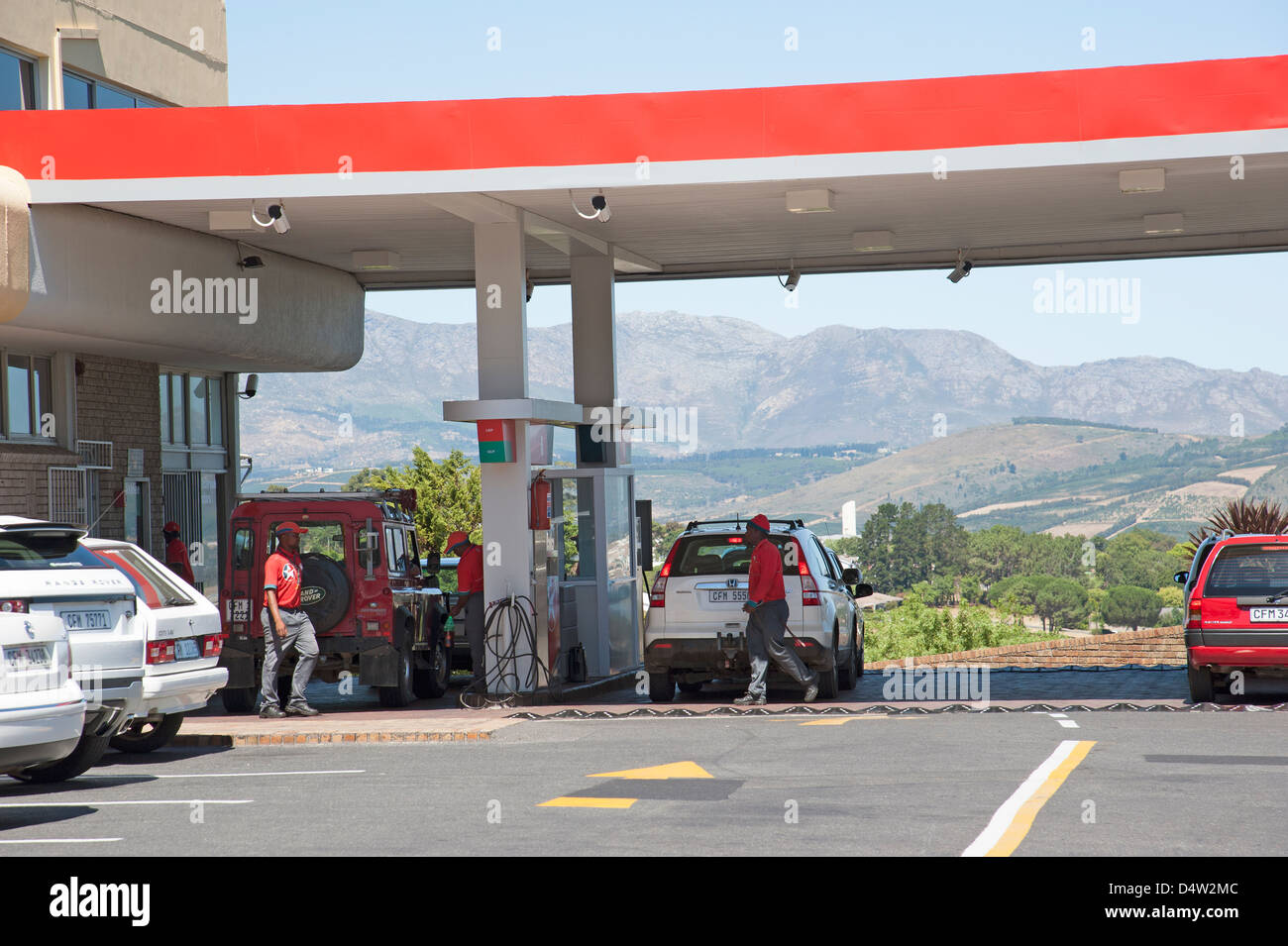 Filling Station Somerset West South Africa Hottentots Mountains Filling station somerset west south africa hottentots mountains
