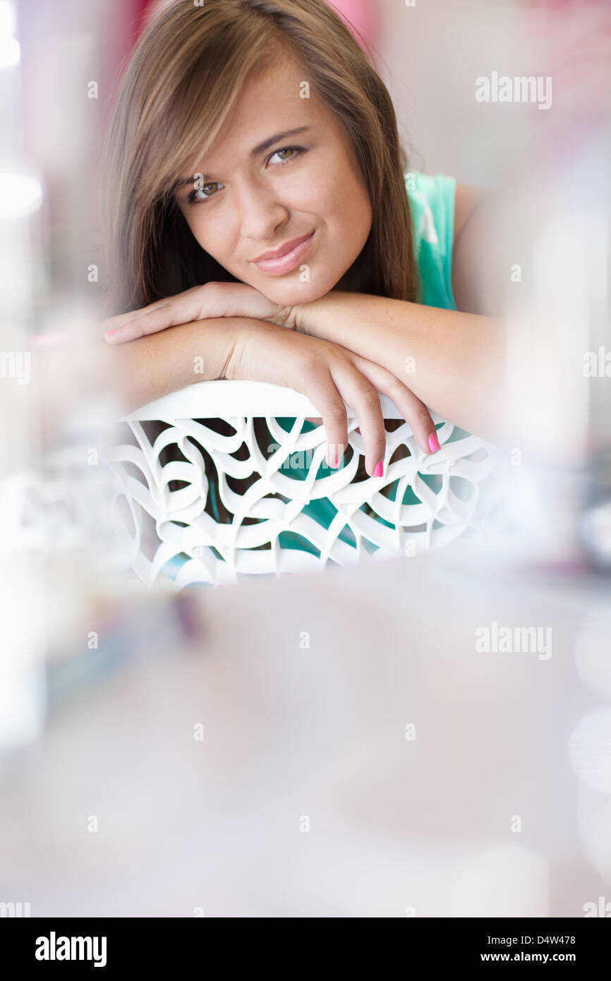 Resting chin on hand hi-res stock photography and images - Alamy