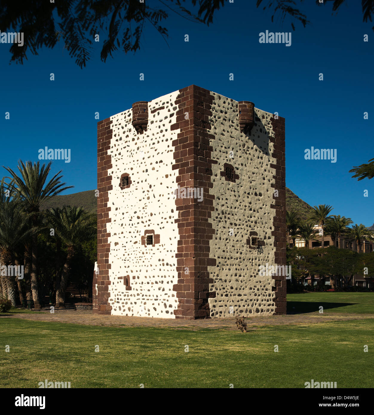 Torre del Conde, Fort in San Sebastian La Gomera Canaria Spain Stock Photo