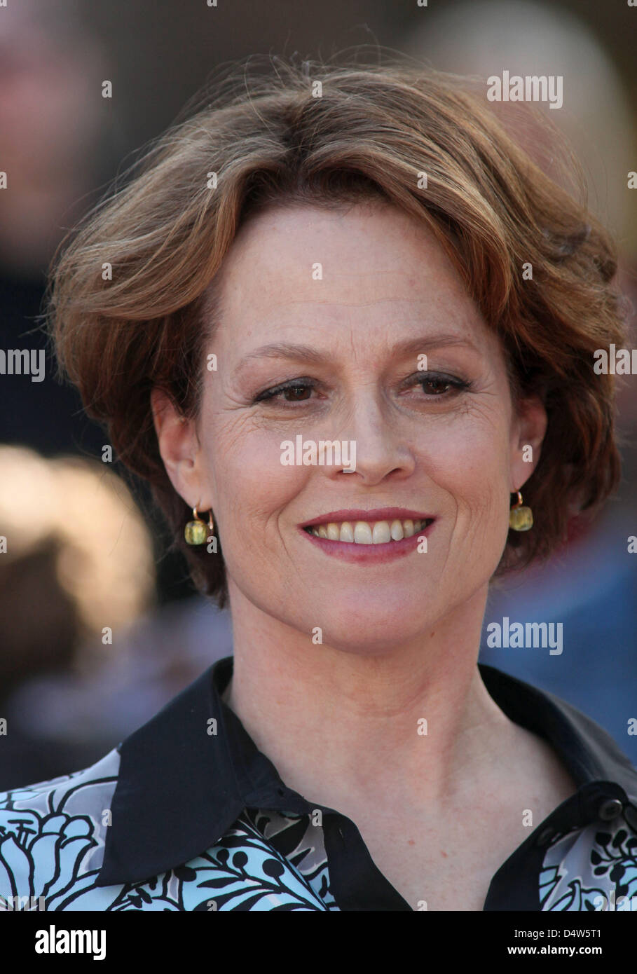 US actress Sigourney Weaver smiles during the ceremony for director