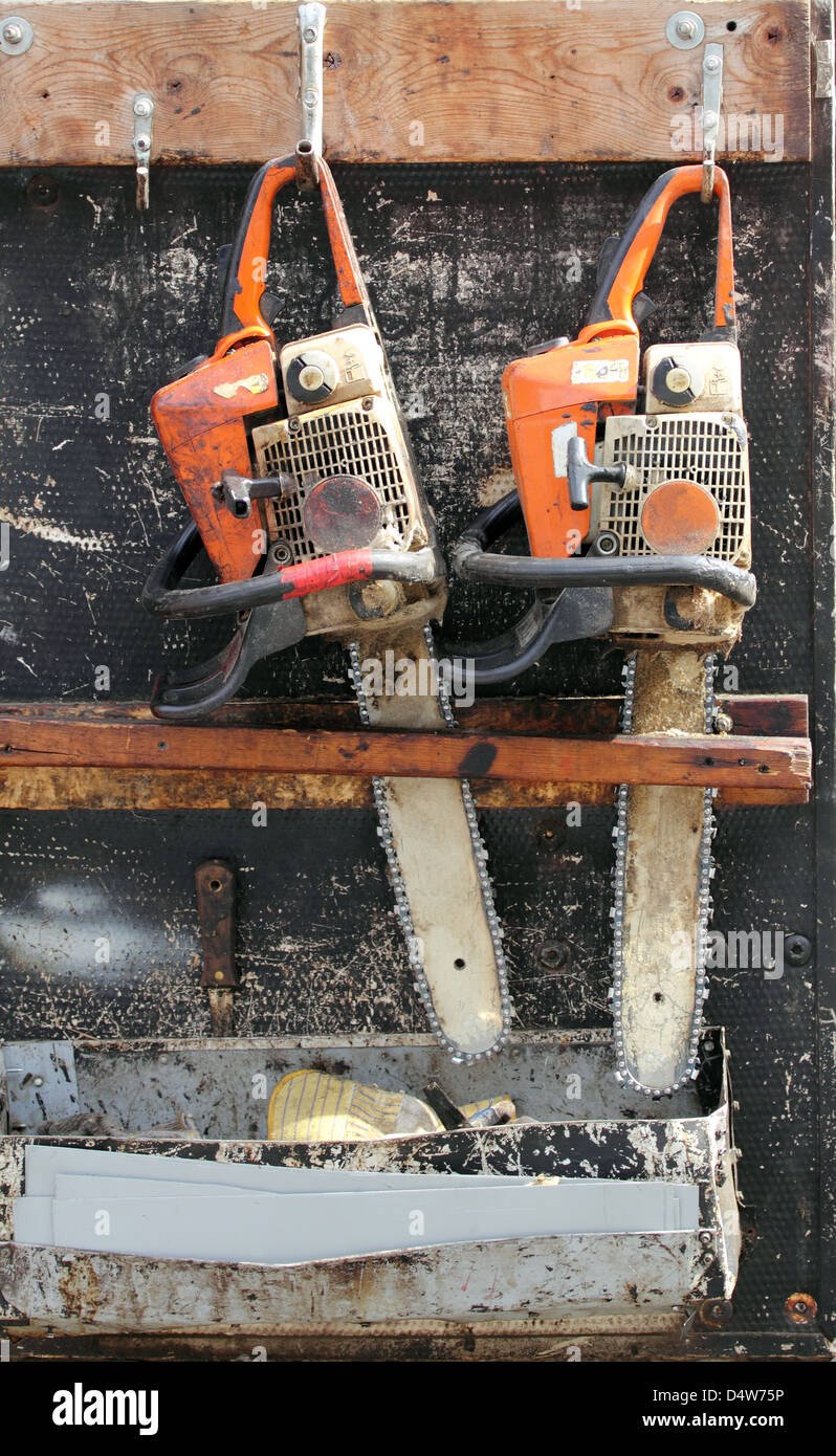 chainsaws Stock Photo