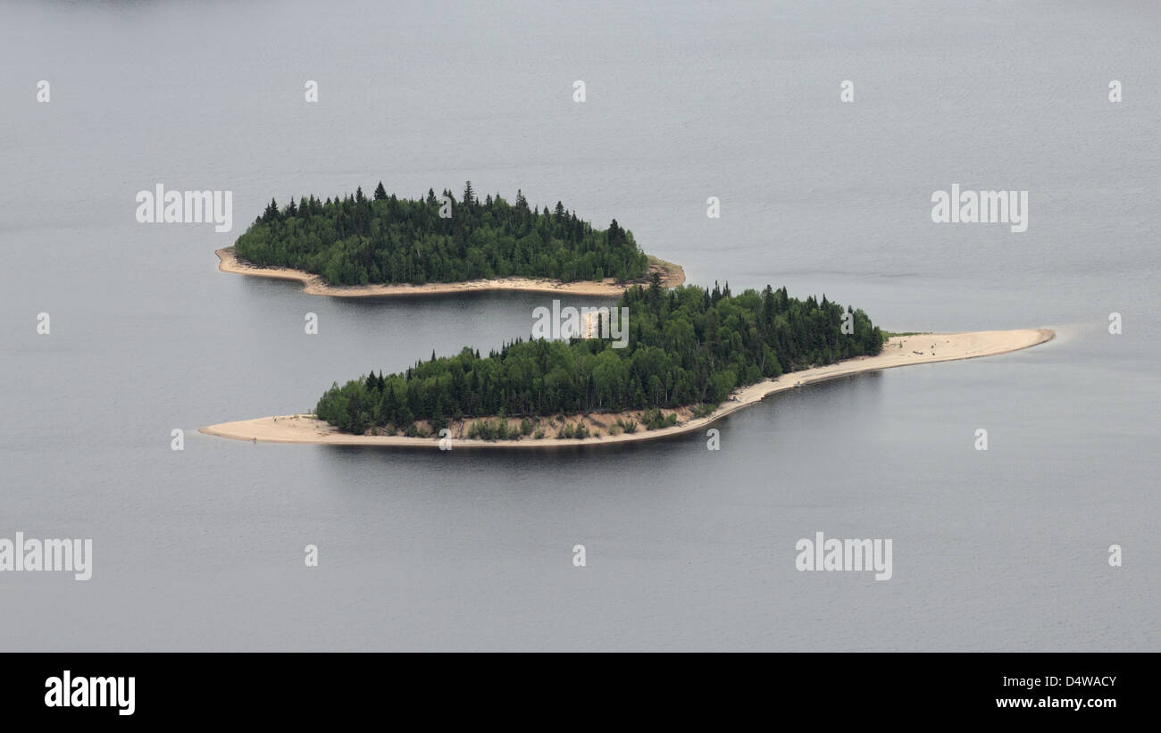 aerial wild islands Stock Photo