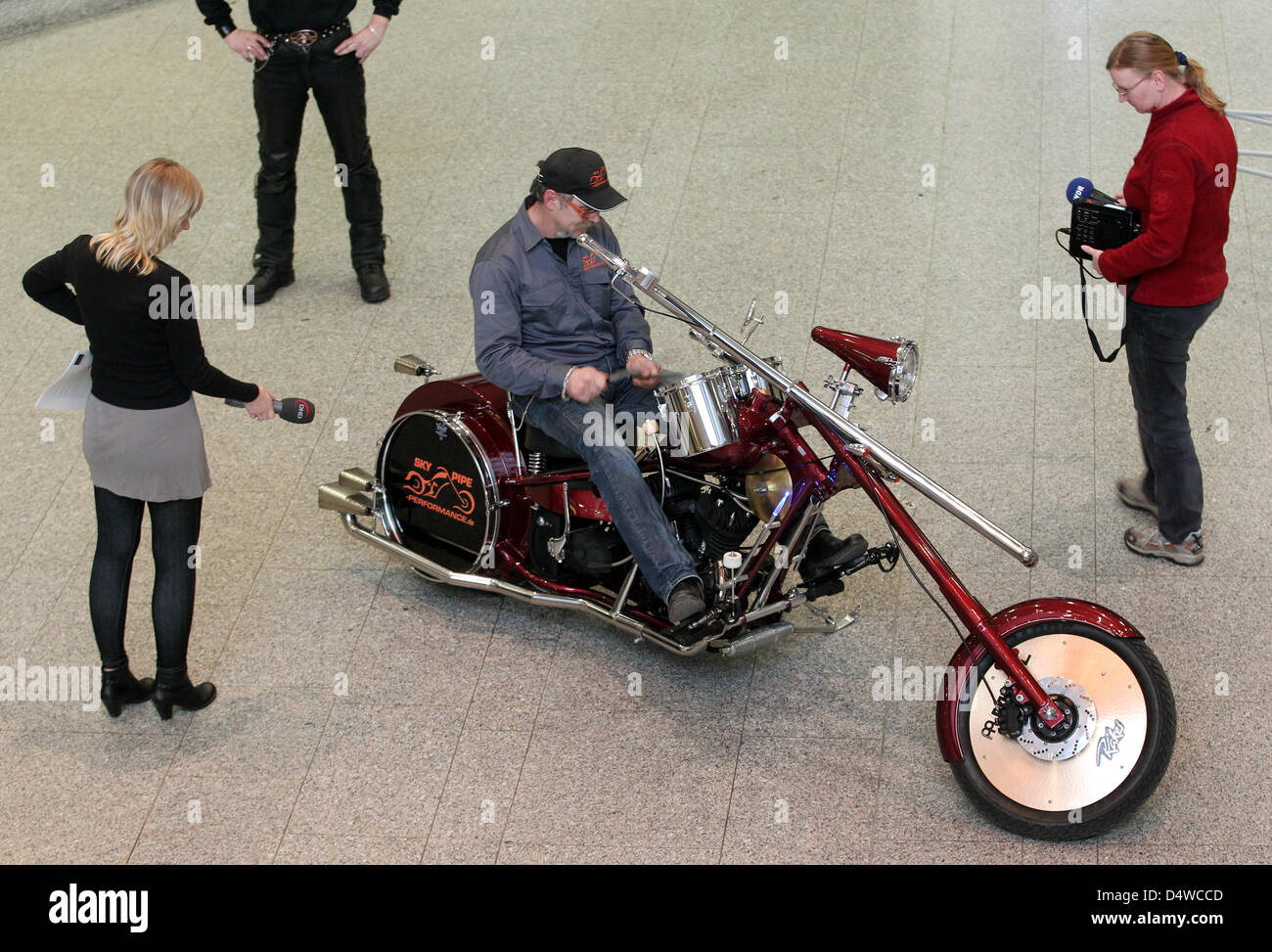 The DrumBike HarleyDavidson mit einer 4Gang Handschaltung, einer