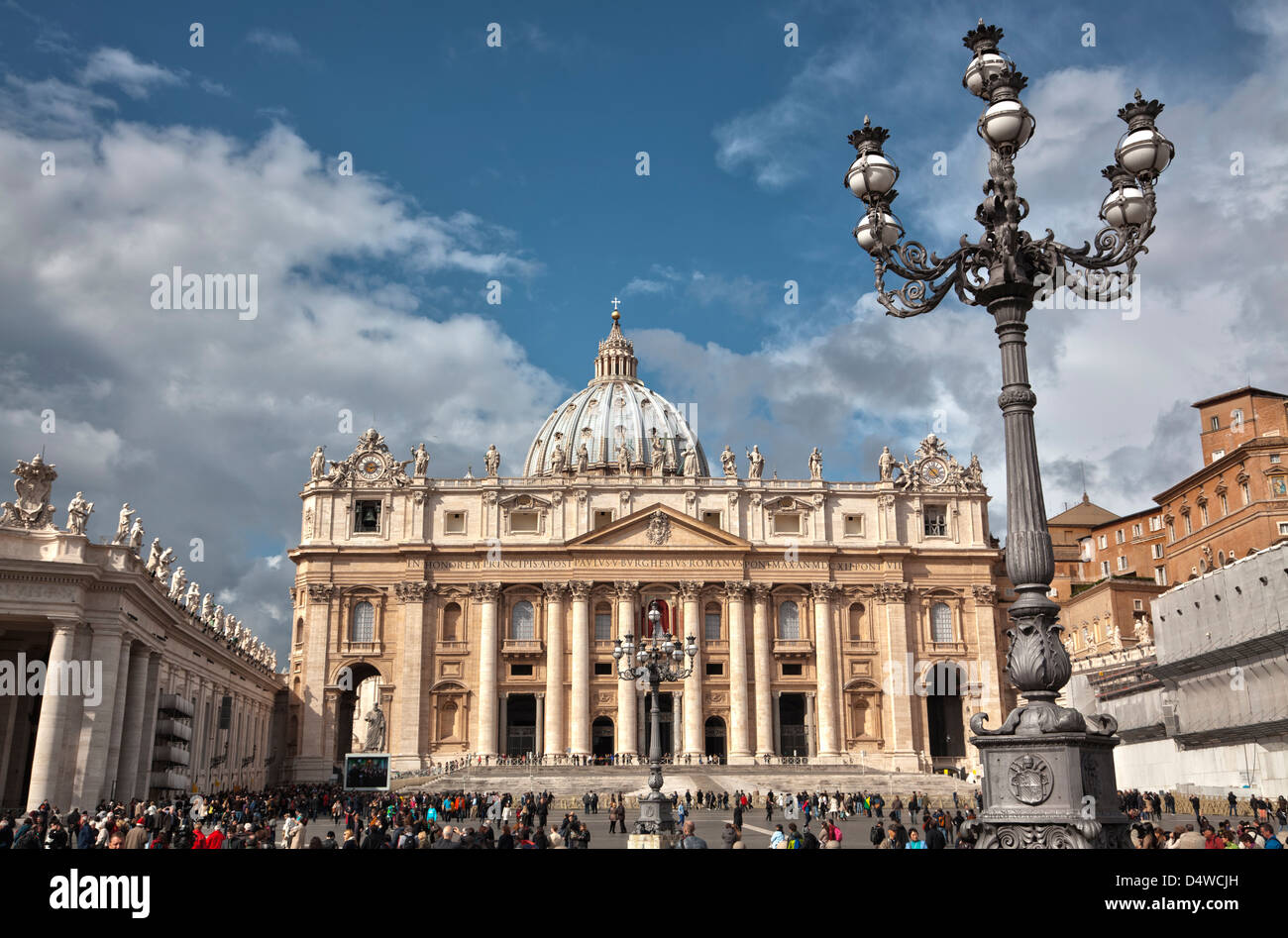Saint Peter's Basilica in Rome, Italy Stock Photo