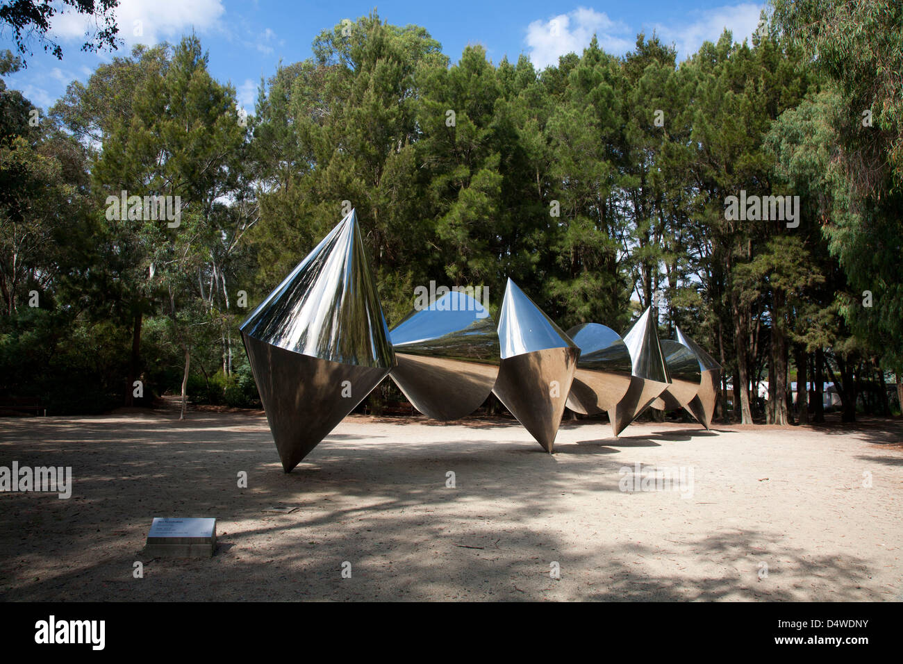 Cones (1976-1982) in the Sculpture Garden of the National Gallery of Australia, Canberra Stock Photo
