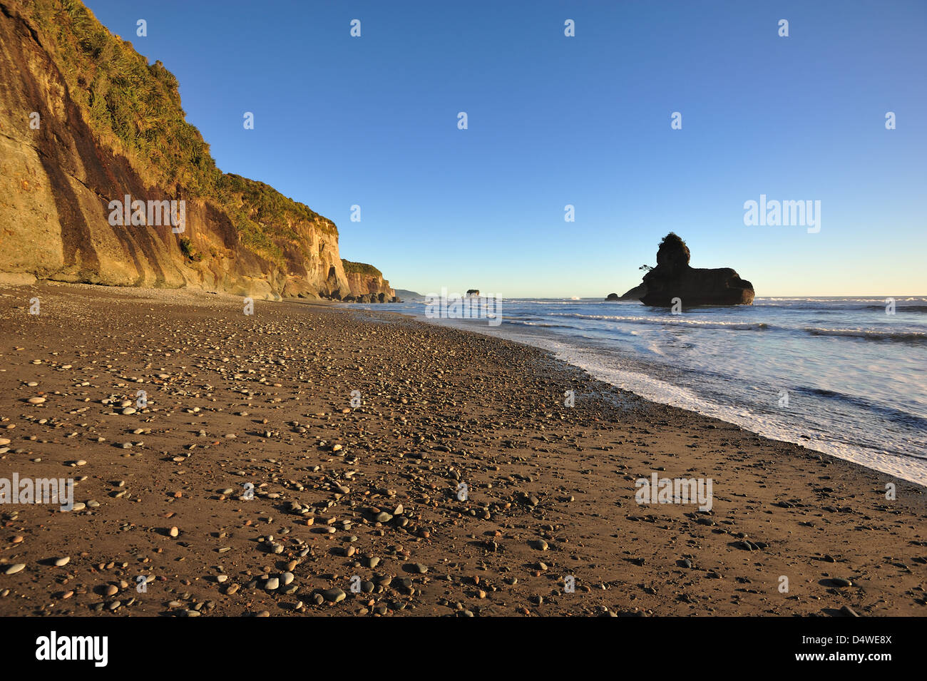 Coastal view of West Coast, New Zealand Stock Photo