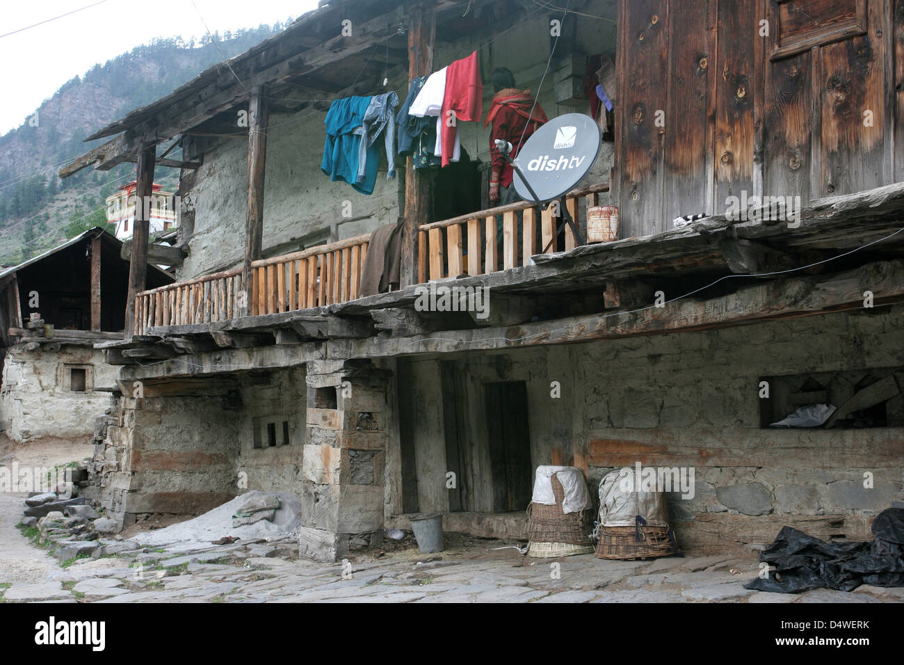 A family home in Mukhba. Stock Photo