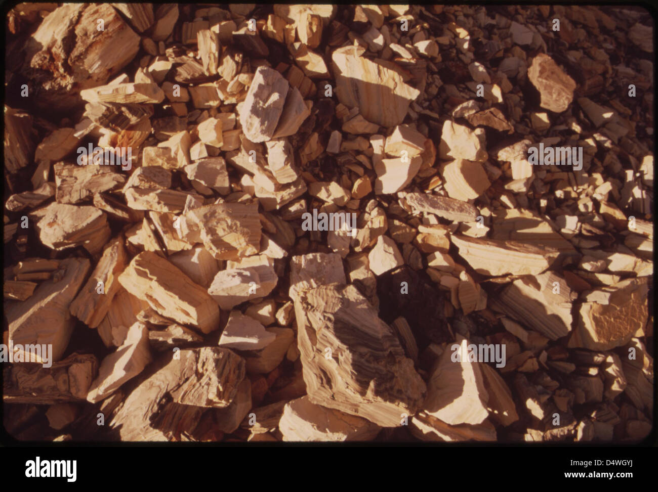 Oil shale it is the kerogen in this rock which hi-res stock photography ...