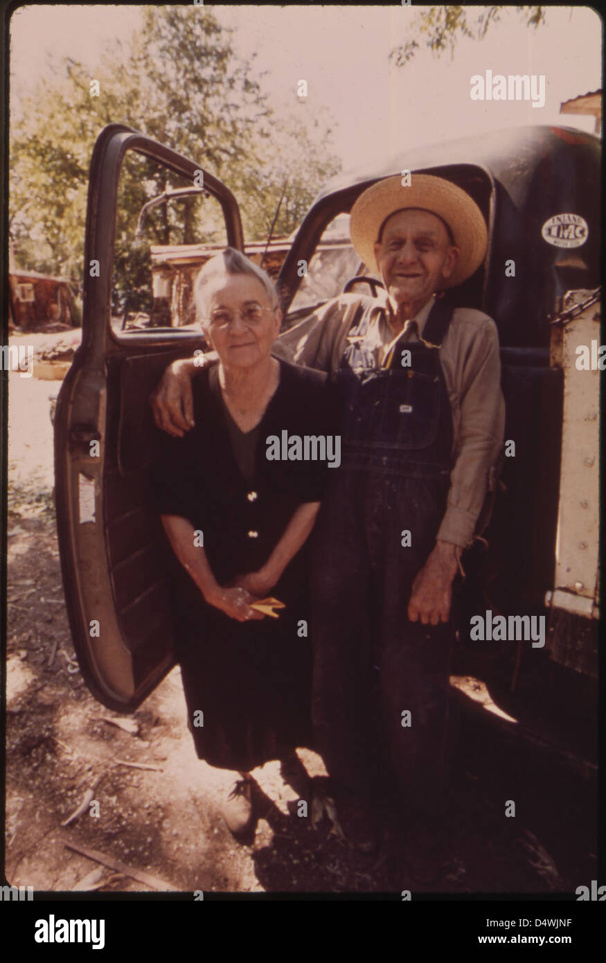 Mr. and Mrs. Bill are photographed in Rifle, Colorado, in July 1973 ...