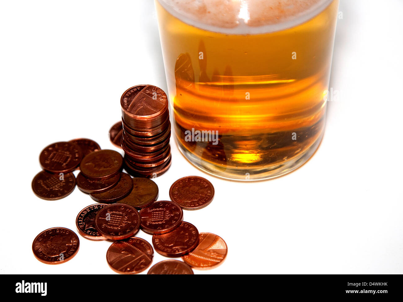 Alcohol minimum pricing - proposal to make 45 pence minimum price per unit, London Stock Photo