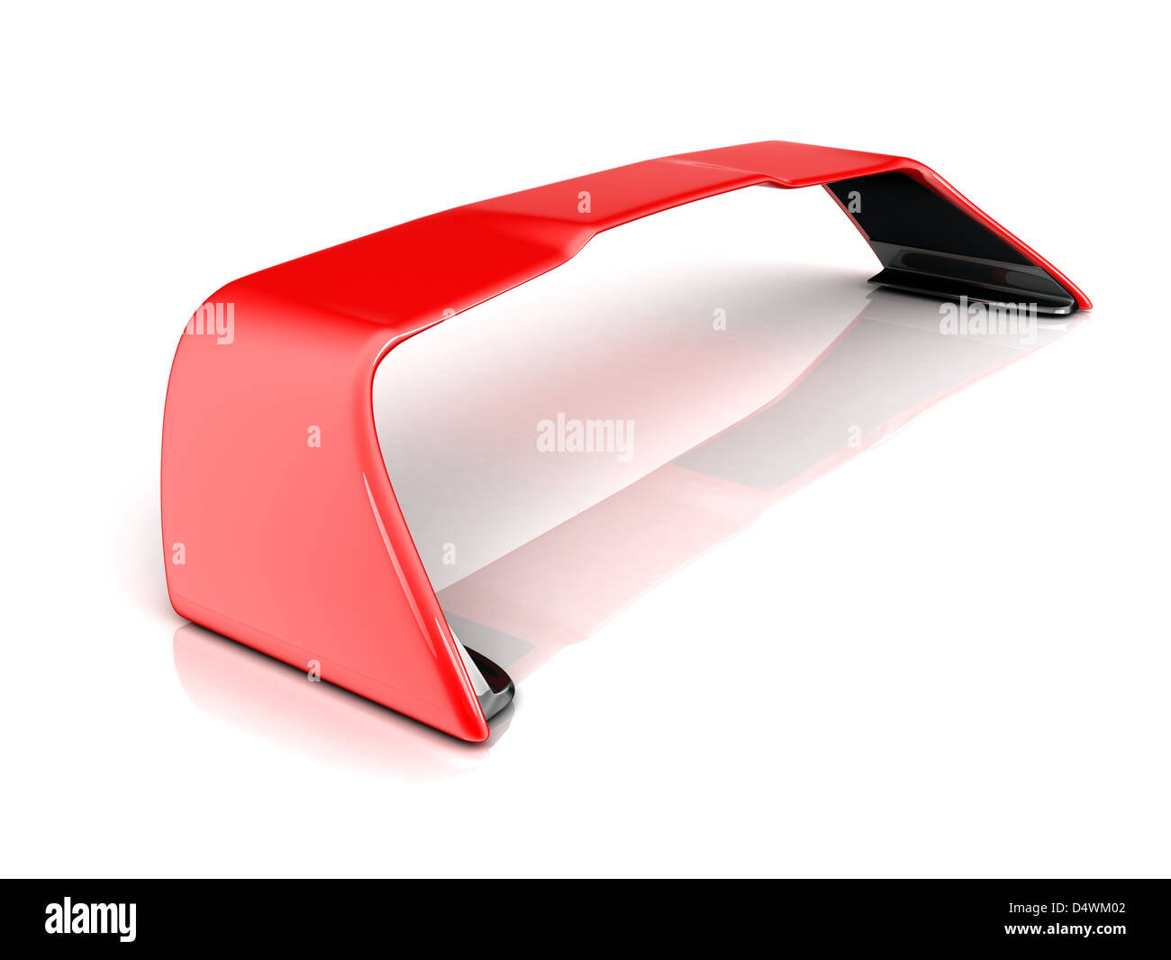 Spoiler car on white background (done in 3d) Stock Photo