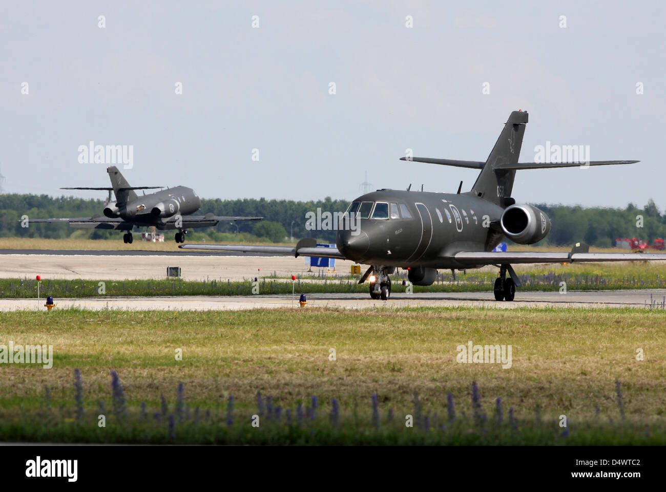 Norwegian radarjamming Falcon 20 aircraft during electronic warfare